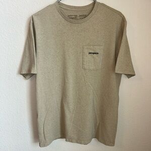 Patagonia Men's Tan Short Sleeve T-Shirt Size M, Regular Fit